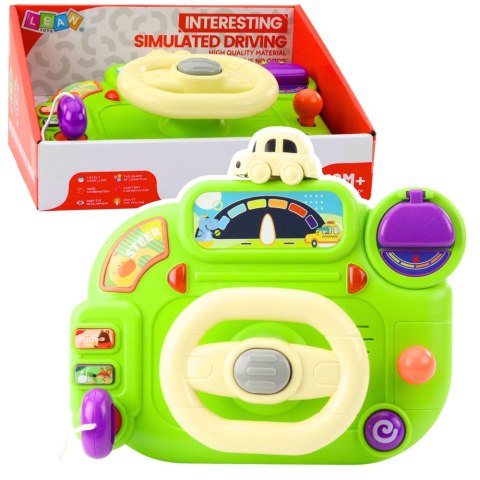 KIEROWNICA INTERAKTYWNA DLA MALUCHA SYMULATOR JAZDY ŚWIATŁA DŹWIĘKI