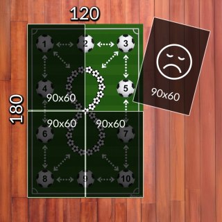 Mata treningowa do piłki nożnej Sprintigo ProMat XXL 180x120