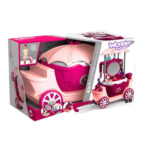 SALON PIĘKNOŚCI URODY TOALETKA NA KÓŁKACH WÓZEK WALIZKA 31 AKC. 4W1