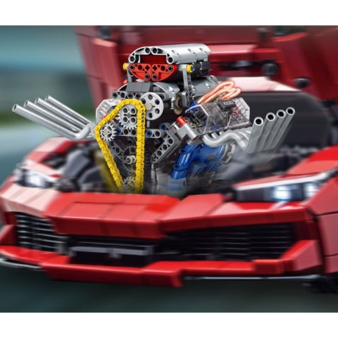 KLOCKI KONSTRUKCYJNE SILNIK MODEL V RUCHOME EL. NA BATERIE ZESTAW 665 EL.