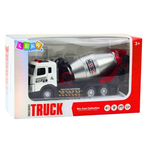 BETONIARKA CIĘŻARÓWKA METALOWA KABINA RUCHOMA GRUSZKA ŚWIATŁA DŹWIĘKI