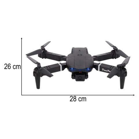 DRON LATAJĄCY ZDALNIE STEROWANY RC E99 PRO 2KAMERY 720P HEADLESS 100M HOVER