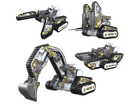 KLOCKI KONSTRUKCYJNE MASZYNY BUDOWLANE ZDALNIE STEROWANE 4W1 176EL PILOT2.4