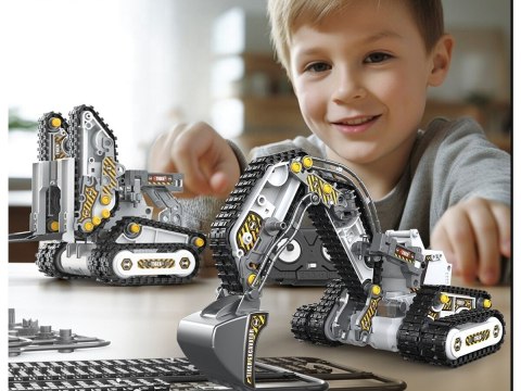 KLOCKI KONSTRUKCYJNE MASZYNY BUDOWLANE ZDALNIE STEROWANE 4W1 176EL PILOT2.4