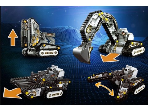 KLOCKI KONSTRUKCYJNE MASZYNY BUDOWLANE ZDALNIE STEROWANE 4W1 176EL PILOT2.4