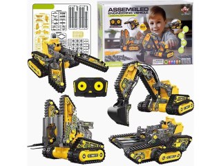 KLOCKI KONSTRUKCYJNE MASZYNY BUDOWLANE ZDALNIE STEROWANE 4W1 176EL PILOT2.4