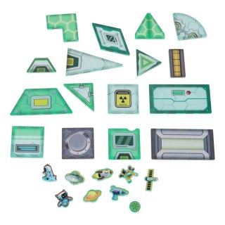 KLOCKI MAGNETYCZNE KONSTRUKCYJNE STACJA KOSMICZNA ZESTAW 108 EL STEM KOSMOS