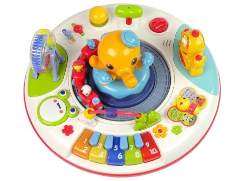 STOLICZEK EDUKACYJNY DLA DZIECI OŚMIORNICA PIANINKO CIUCHCIA BĘBENEK MŁYN