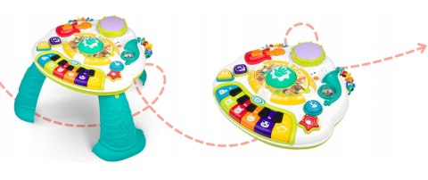 STOLICZEK EDUKACYJNY DLA MALUCHA PIANINKO MIKROFON BLUETOOTH DŹWIĘK MELODIE