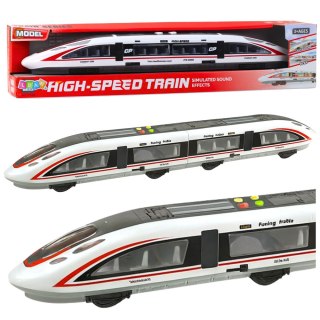 POCIĄG PASAŻERSKI POŚPIESZNY INTERAKTYWNY OTWIERANE DRZWI ŚWIATŁA DŹWIĘKI