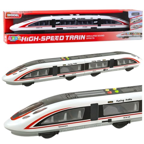 POCIĄG PASAŻERSKI POŚPIESZNY INTERAKTYWNY OTWIERANE DRZWI ŚWIATŁA DŹWIĘKI