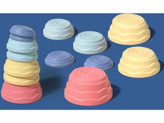 Ścieżka Sensoryczna Dla Dzieci KAMIENIE BALANSUJĄCE 7 Szt Równowaga Trening Równowagi