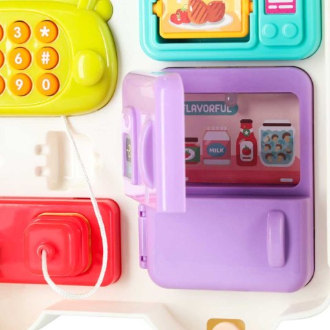 TABLICA MANIPULACYJNA KOSTKA INTERAKTYWNA EDUKACYJNA SAMOCHÓD ŚWIATŁO DŹWIĘK