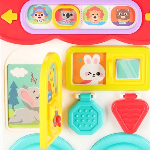 TABLICA MANIPULACYJNA KOSTKA INTERAKTYWNA EDUKACYJNA SAMOCHÓD ŚWIATŁO DŹWIĘK