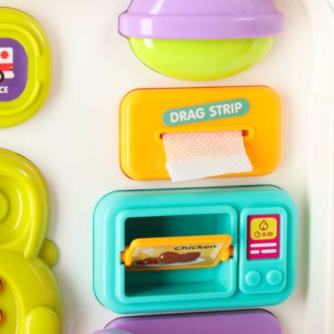 TABLICA MANIPULACYJNA KOSTKA INTERAKTYWNA EDUKACYJNA SAMOCHÓD ŚWIATŁO DŹWIĘK