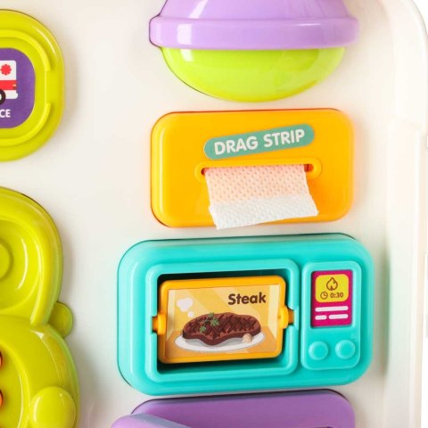 TABLICA MANIPULACYJNA KOSTKA INTERAKTYWNA EDUKACYJNA SAMOCHÓD ŚWIATŁO DŹWIĘK