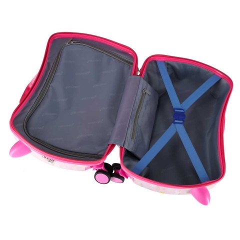 WALIZKA PODRÓŻNA DLA DZIECI NA KÓŁKACH BAGAŻ PODRĘCZNY JEDNOROŻEC SIEDZISKO