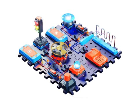 ZESTAW DOŚWIADCZALNY NAUKOWY SYGNALIZACJA ŚWIETLNA WIATRAK MAŁY ELEKTRONIK