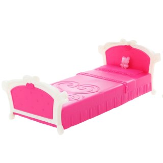 MEBELKI DLA LALEK ZESTAW 29CM SYPIALNIA ŁÓŻKO TOALETKA KRZESEŁKO LUSTRO