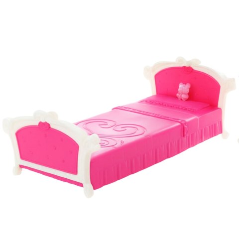 MEBELKI DLA LALEK ZESTAW 29CM SYPIALNIA ŁÓŻKO TOALETKA KRZESEŁKO LUSTRO