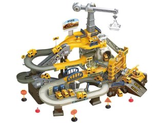 TOR SAMOCHODOWY KULKOWY PARKING GARAŻ PLAC BUDOWY ZJEŻDŻALNIA DŹWIG 4 AUTKA