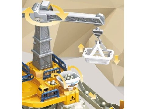 TOR SAMOCHODOWY KULKOWY PARKING GARAŻ PLAC BUDOWY ZJEŻDŻALNIA DŹWIG 4 AUTKA