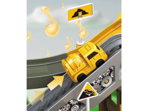 TOR SAMOCHODOWY KULKOWY PARKING GARAŻ PLAC BUDOWY ZJEŻDŻALNIA DŹWIG 4 AUTKA