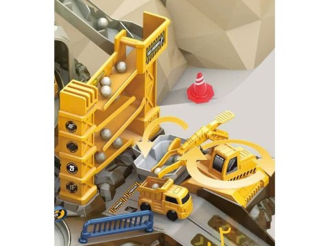 TOR SAMOCHODOWY KULKOWY PARKING GARAŻ PLAC BUDOWY ZJEŻDŻALNIA DŹWIG 4 AUTKA