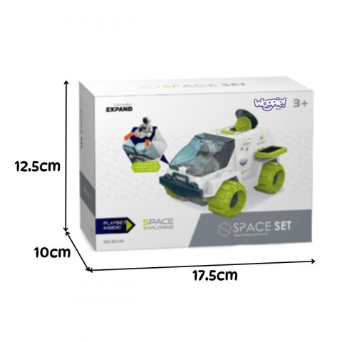 INTERAKTYWNY ŁAZIK KOSMICZNY SPACE ZESTAW KREATYWNY DLA DZIECI