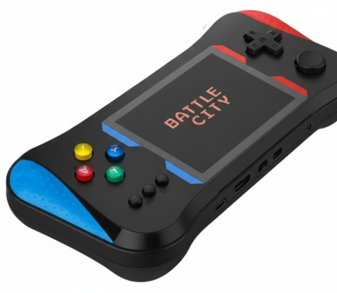 KONSOLA DO GIER KLASYCZNYCH X7M 500 GIER TRYB 2 GRACZY KABLE DO TV EKRAN3,5