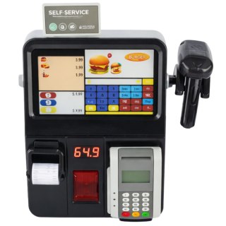 KASA SKLEPOWA SAMOOBSŁUGOWA TERMINAL SKANER ŚWIATŁA DŹWIĘKI FAST FOOD NAPÓJ