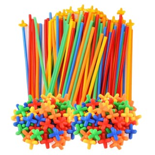 SŁOMKI KLOCKI KONSTRUKCYJNE STRAWS 3D 4D ZESTAW KONSTRUKCYJNY 1000 EL KUFER