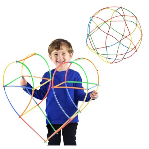 SŁOMKI KLOCKI KONSTRUKCYJNE STRAWS 3D 4D ZESTAW KONSTRUKCYJNY 1000 EL KUFER