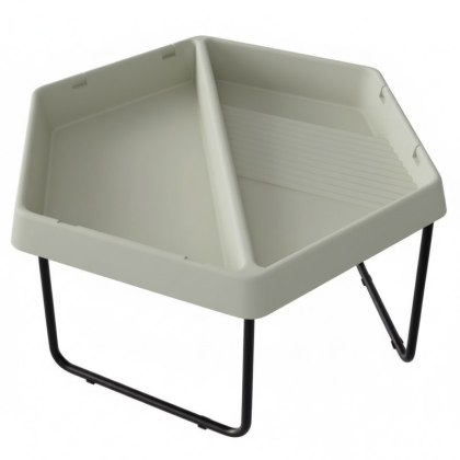 MASTERKIDZ Sześciokątny Stolik Do Zabawy Piaskiem i Wodą 2 Komory Regulowana Wysokość