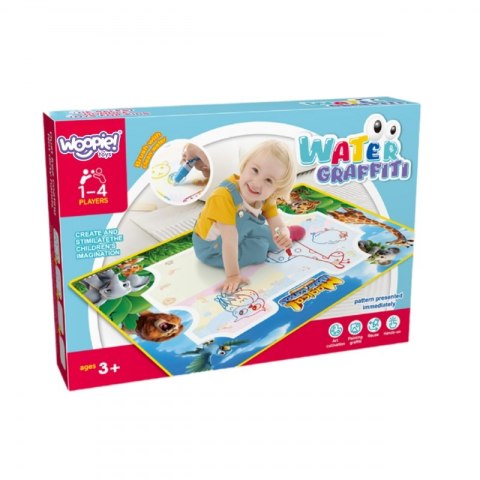 MATA WODNA DO MALOWANIA SAFARI LITERKI CYFERKI EDUKACYJNA DLA DZIECI