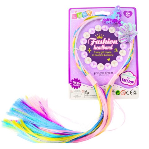 Opaska Z Włosami Do Plecenia Warkoczy Kolorowe Syreni Ogon