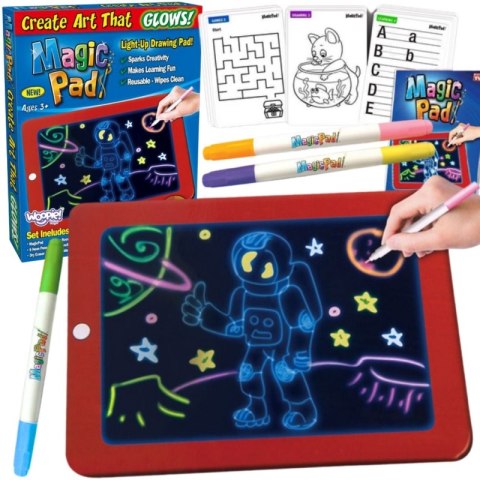 WOOPIE Magiczny Tablet Graficzny do Rysowania Neonowe Kolory
