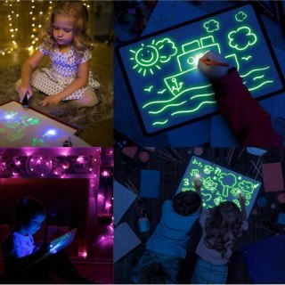 WOOPIE Magiczny Tablet Graficzny do Rysowania Neonowe Kolory