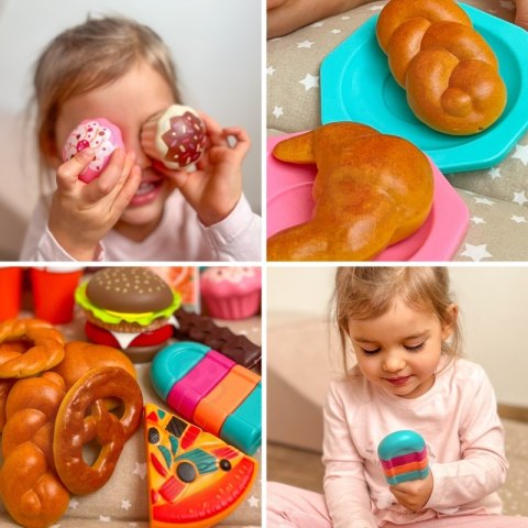 ZESTAW MAŁEGO CUKIERNIKA SŁODYCZE DESERY WIADERKU 40 EL DLA DZIECI