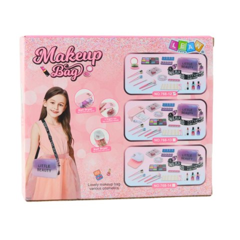 ZESTAW PIĘKNOŚCI DO MAKIJAŻU DLA DZIECI W TOREBCE CIENIE KOSMETYKI NAKLEJKI