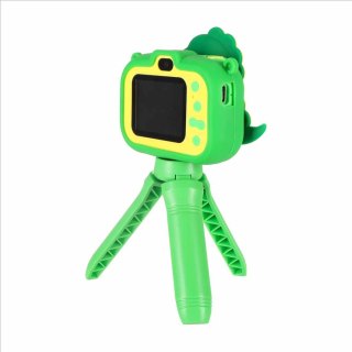 APARAT FOTOGRAFICZNY CYFROWY KAMERA DLA DZIECI STATYW DINOZAUR FULL HD AKU