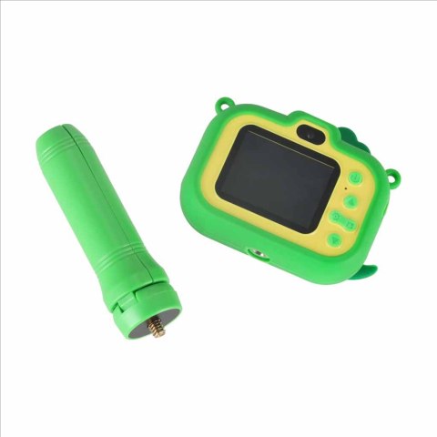 APARAT FOTOGRAFICZNY CYFROWY KAMERA DLA DZIECI STATYW DINOZAUR FULL HD AKU