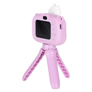 APARAT FOTOGRAFICZNY CYFROWY KAMERA DLA DZIECI STATYW JEDNOROŻEC FULLHD AKU