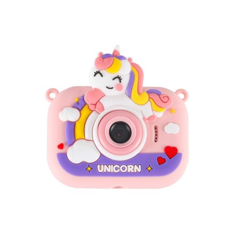 APARAT FOTOGRAFICZNY CYFROWY KAMERA DLA DZIECI STATYW JEDNOROŻEC FULLHD AKU