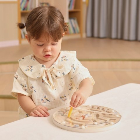 DREWNIANY LABIRYNT MAGNETYCZNY EDUKACYJNE KREATYWNE ROZWOJOWE KOORDYNACJA