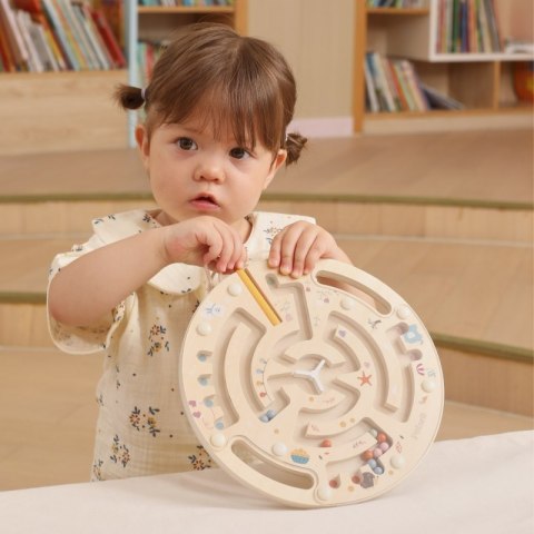 DREWNIANY LABIRYNT MAGNETYCZNY EDUKACYJNE KREATYWNE ROZWOJOWE KOORDYNACJA