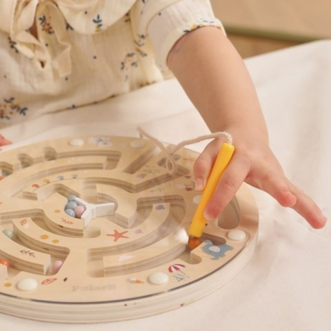 DREWNIANY LABIRYNT MAGNETYCZNY EDUKACYJNE KREATYWNE ROZWOJOWE KOORDYNACJA