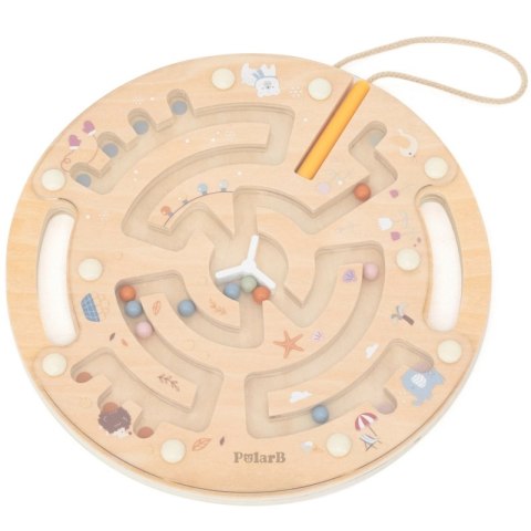 DREWNIANY LABIRYNT MAGNETYCZNY EDUKACYJNE KREATYWNE ROZWOJOWE KOORDYNACJA