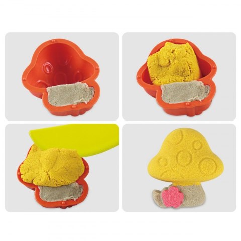 PIASEK KINETYCZNY 0,8 KG ZESTAW KOSZYKU Z FOREMKAMI KREATYWNY KONCENTRACJA