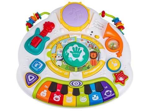 STOLICZEK EDUKACYJNY DLA MALUCHA PIANINKO MIKROFON BLUETOOTH DŹWIĘK MELODIE